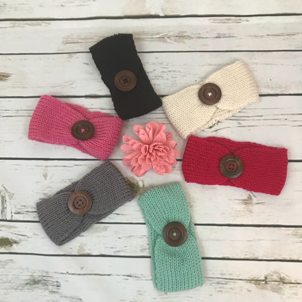 🌸Host Pick!🌸 Baby Knit Crochet Top Knot Headband - Picture 4 of 5